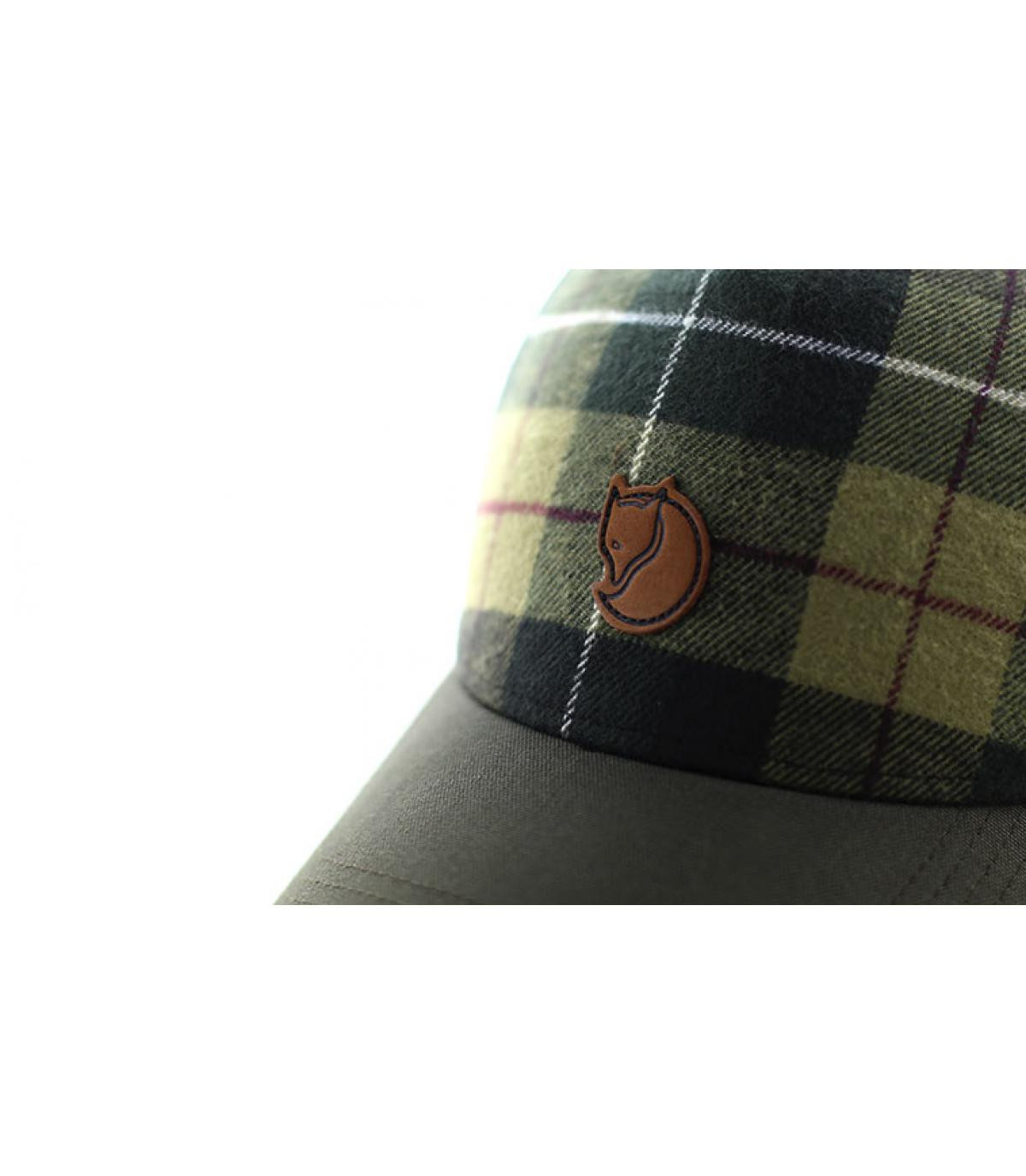 casquette curve plaid vert